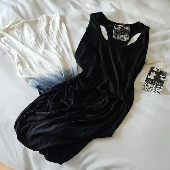 Young Fabulous & Broke Black and White Dress - Picture 1 of 3